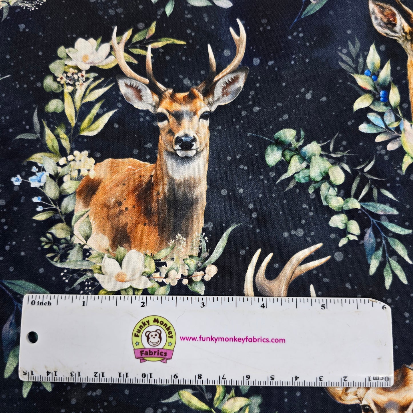 Midnight Forest Fawn - Hoffman Fabrics