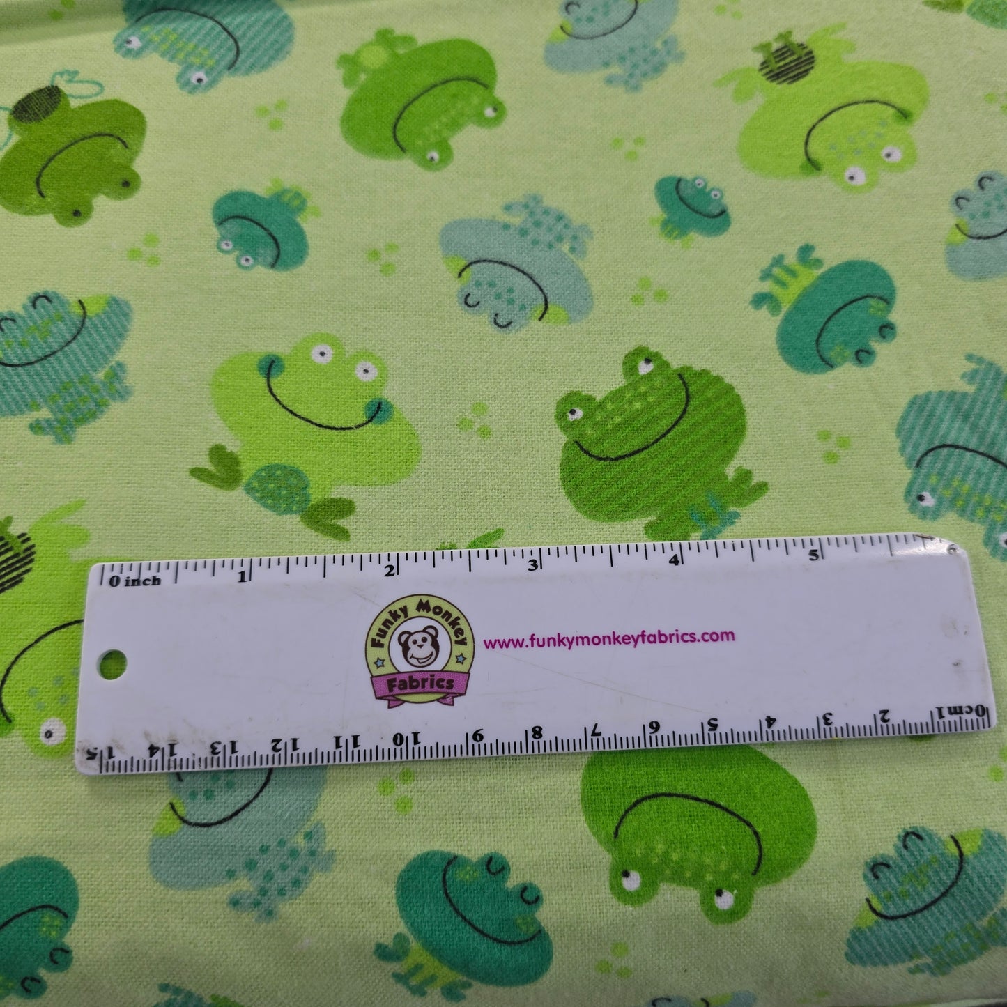 Frogs on Green - AE Nathan Flannel