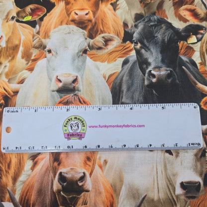 Mixed Cows - KK Fabrics Cotton