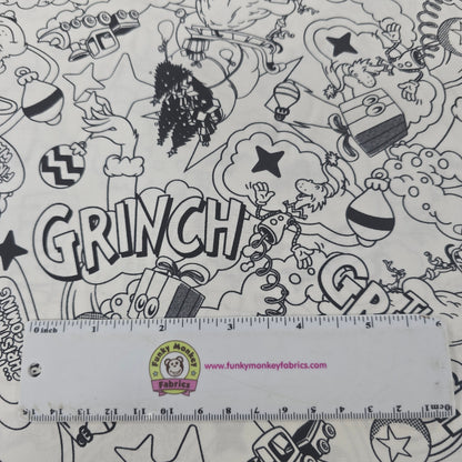 Tonal Grinch White - Robert Kaufman Cotton