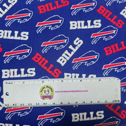 NFL Buffalo Bills Tossed Logos - Fabric Traditions Cotton