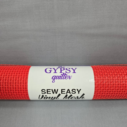 Red - Sew Easy Vinyl Mesh - 18in X 36in