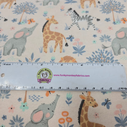Magical Safari Light Pink - Camelot Flannel