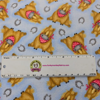 Horse Blue - AE Nathan Flannel