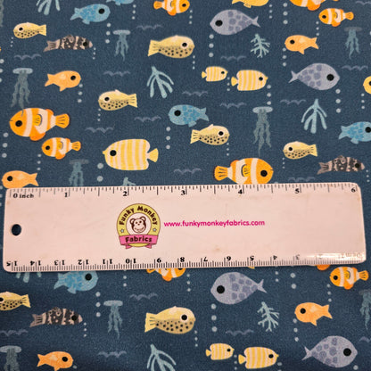 Any-Fin is Possible on Marlin Blue - Beyond the Sea - Dear Stella Cotton