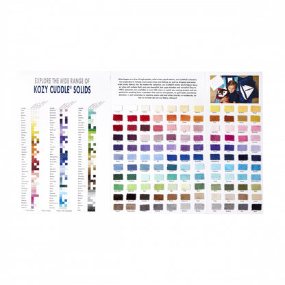 Shannon Kozy Cuddle Solids Color Card (Kozy Board Vol6)