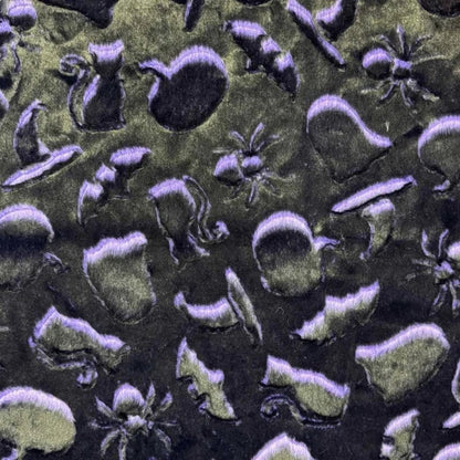 Raven Frosted Spooky Luxe - Shannon Fabrics Cuddle Minky