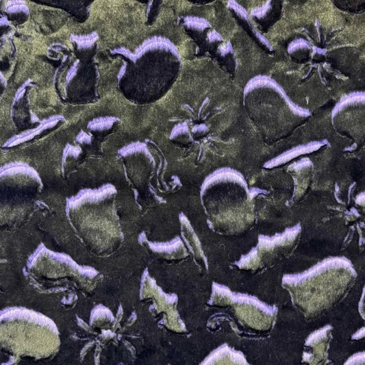 Raven Frosted Spooky Luxe - Shannon Fabrics Cuddle Minky