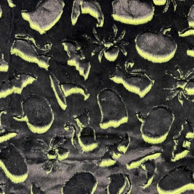 Slime Frosted Spooky Luxe - Shannon Fabrics Cuddle Minky