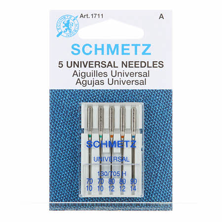 Schmetz Universal Machine Needles Assorted Sizes 70/80/90 (5 pack)