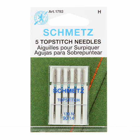 Schmetz Top Stitch 90/14 Sewing Machine Needles (5 pack)