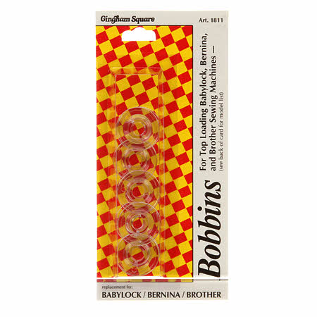Plastic Bobbins for Babylock/Berina/Brother - 5 count (1811)