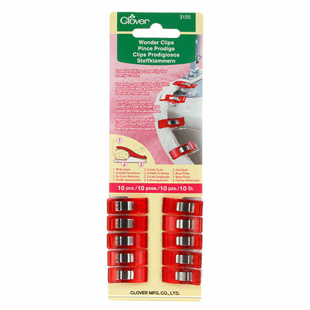 Red Wonder Clips 10 pack