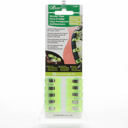 Green Wonder Clips 10 pack