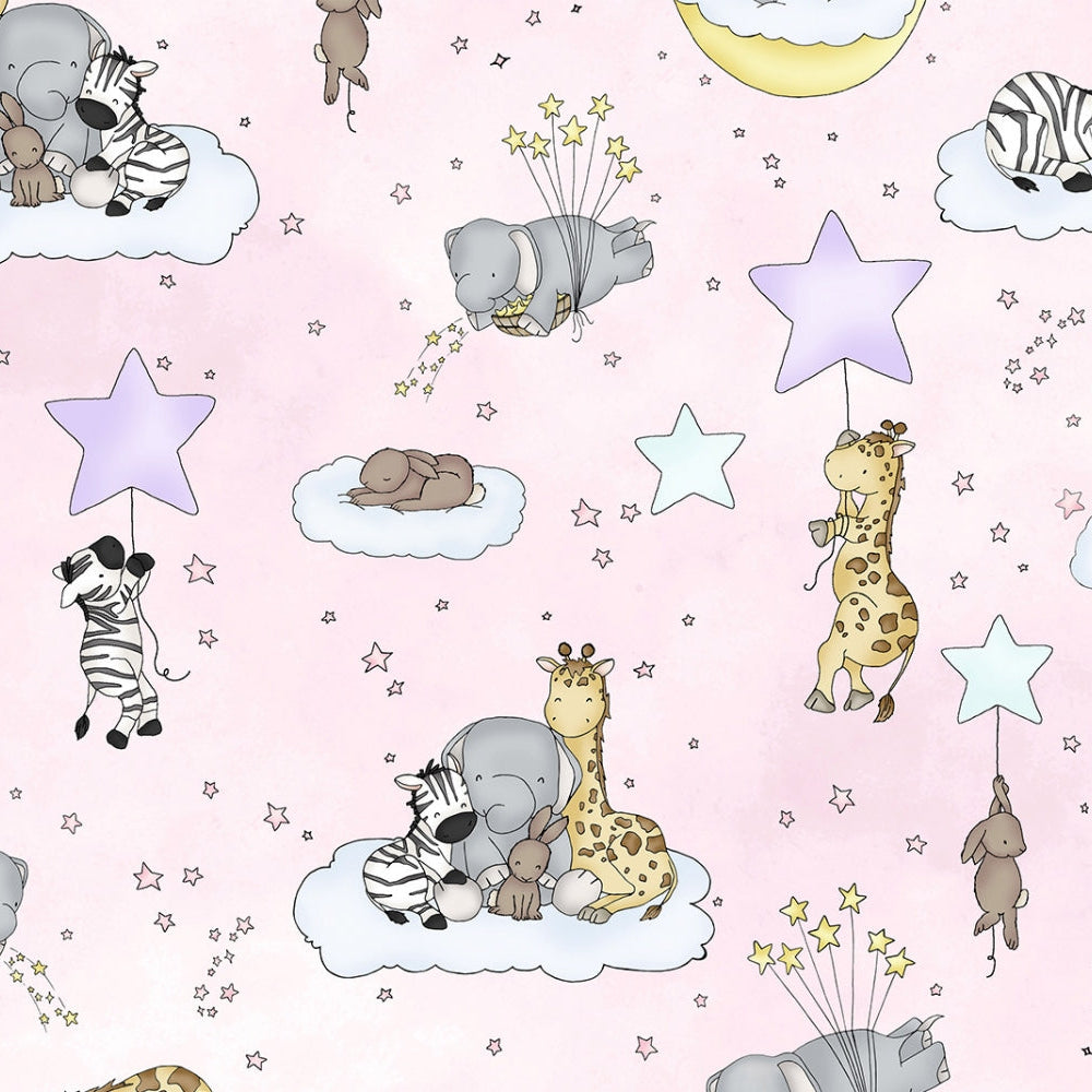 Pink Dreamscape Digital - Shannon Fabrics Cuddle Minky