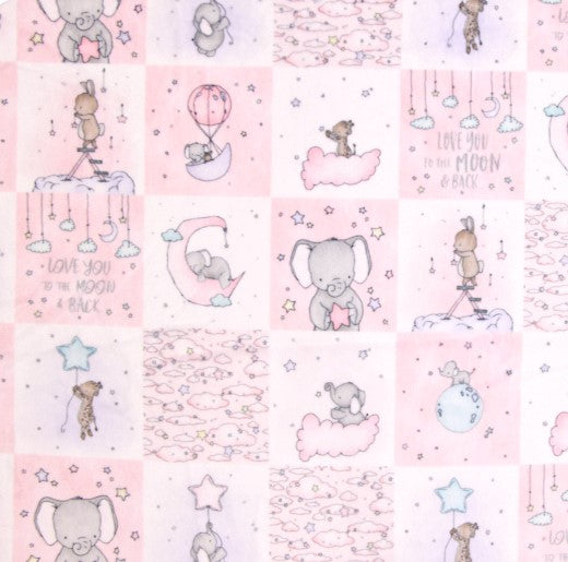 Pink Sweet Melody Design Sweet Dreams Digital - Shannon Fabrics Cuddle Minky (smddcsweetdreampink)