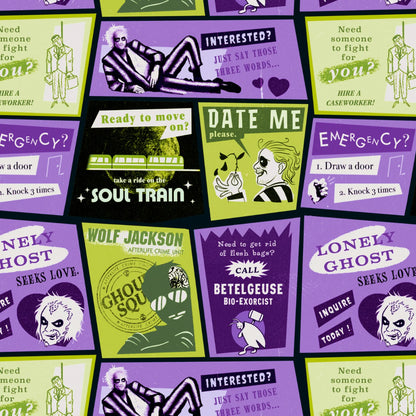 CLEARANCE The Afterlife Times Beetlejuice - Camelot Cotton