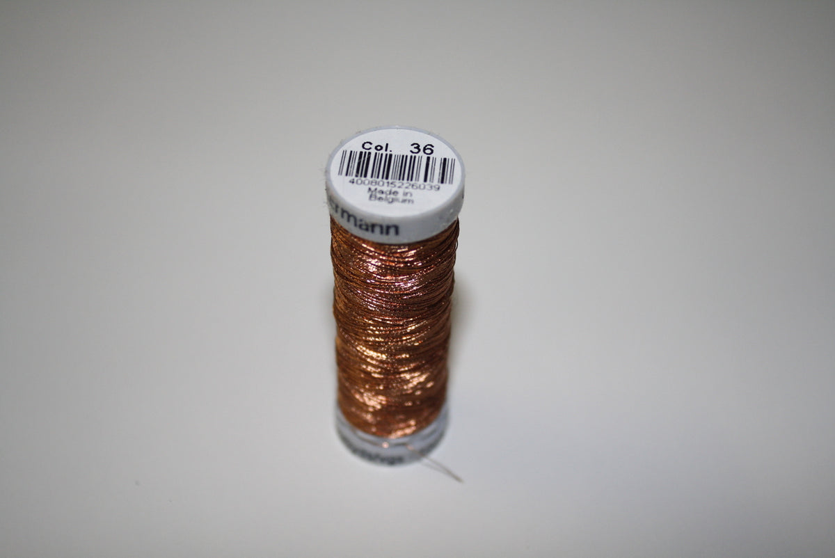 Bronze Color Thread Bronze Metallic Gutermann Thread – Funky Monkey Fabrics