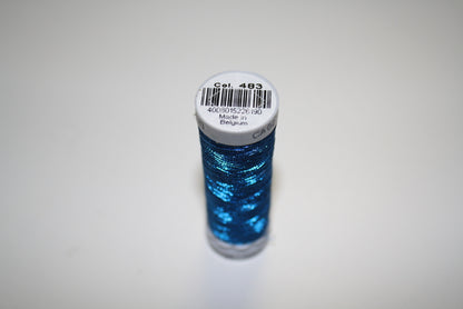 Bright Blue #483 Metallic Thread - 200m