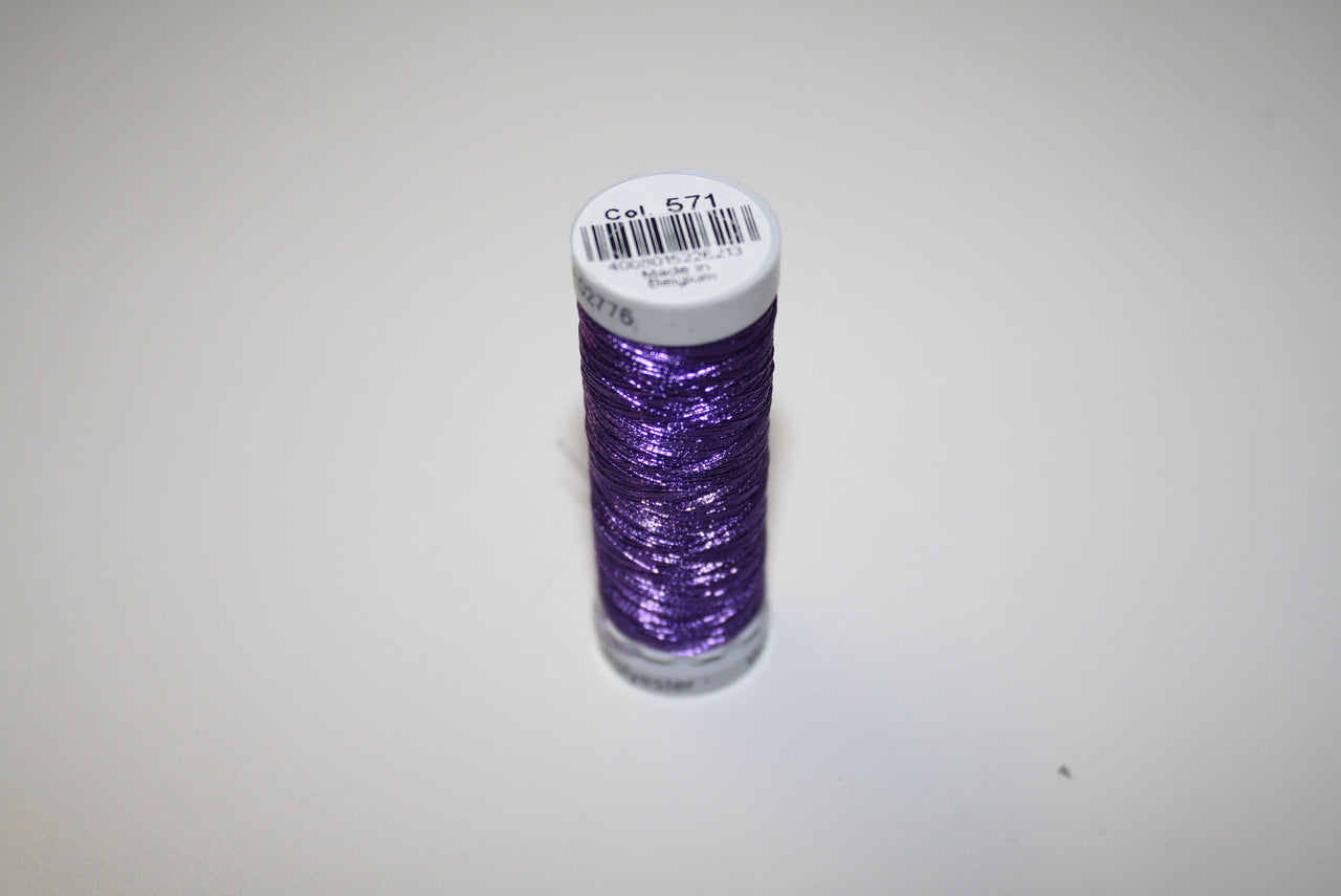 Purple #571 Metallic Thread - 200m