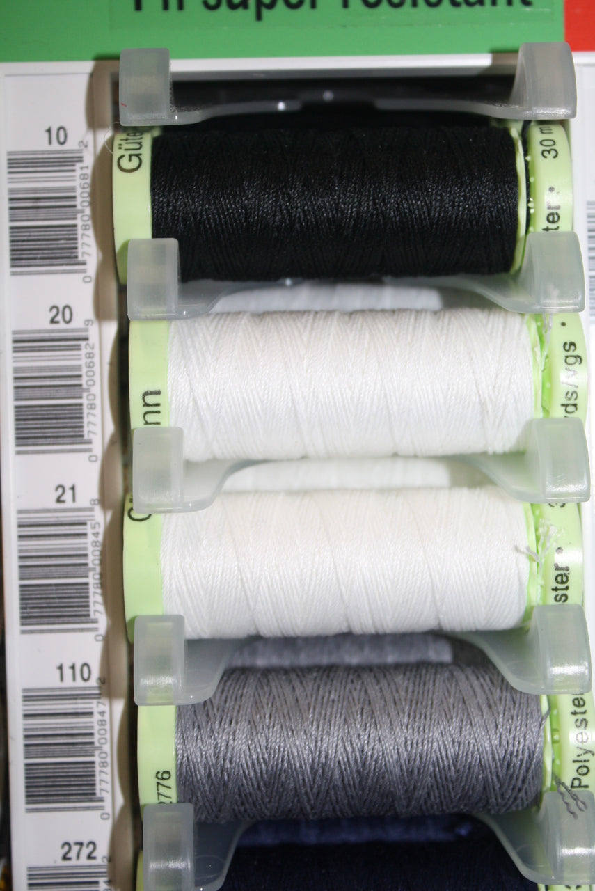 Black #10 Polyester Top Stitching - 30m